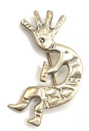 Vintage Sterling Silver Kokopelli Brooch