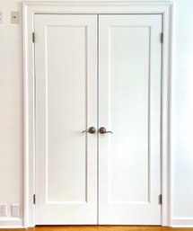 A Pair Of Solid Wood Closet Doors