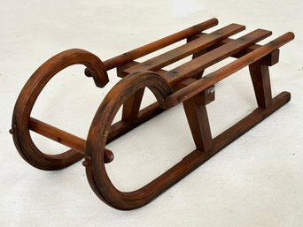 An Antique Bent Wood Child's Sled