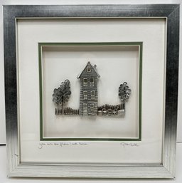 Cynthia Webb Pewter Shadowbox Art, Signed, Purchased In Cape Cod Fine Art Gallery