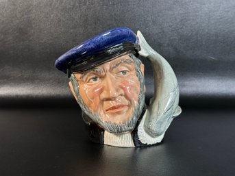 A Charming Vintage Character Jug  Made In England By Royal Doulton: Captain Ahab