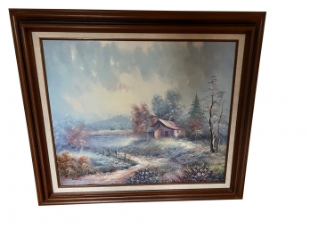 Framed Oil Painting