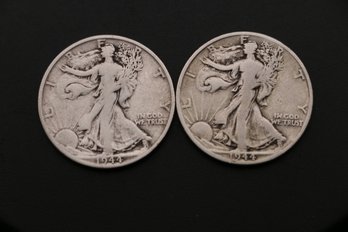 1944 S 1944 D Silver Walking Liberty Half Dollar Coin