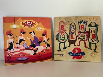 'blab World'  2 Hard Cover Books (B68)