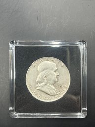 1959 Benjamin Franklin Silver Half Dollar