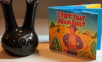 Stunning Black On Black Navajo Wedding Vase & The Pot That Juan Built Book