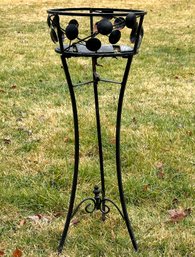 A Wrought Iron Plant Stand