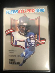 Chris Doleman Trading Card 1990 Fleer All Pro No 11 NFL