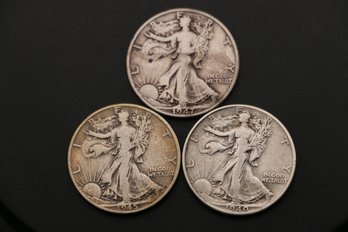 1947 D 1940 1945 Silver Walking Liberty Half Dollar Coins