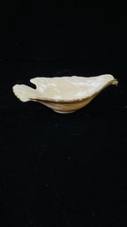 Vintage Lenox China Dove Bird Shaped Candy Dish Ivory 24K Gold Trim