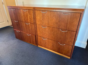 Pair Of 3-drawer Lateral File Cabinets