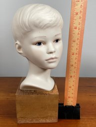 Cybis Porcelain Head Bust Boy Male