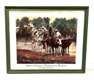 'The River Crossing', Harriet Tubman Framed Art By Alex Porter