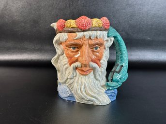 Another Charming Vintage Character Jug  Made In England By Royal Doulton: Neptune