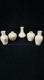 Lot Of 5 Small Lenox Bud Vases