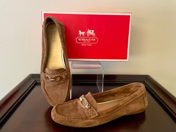 Coach Fortunata Java Suede Loafers, Size 7.5