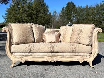 A Custom Neoclassical Style Sofa By Marge Carson