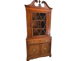 Antique Federal Style Mahogany China Cabinet