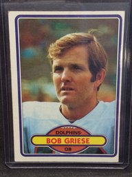 1980 Topps Bob Griese - K