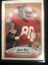 1990 Fleer Jerry Rice #13 Football Card