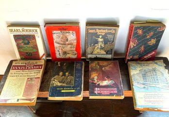 Eight Vintage Sears Roebuck & Montgomery Ward Catalogues