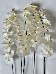 5 Large Faux Orchids Purchased At The Breakers Hotel, Palm Springs For Over $1000