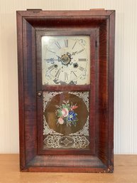 Early E.N. Welch 30 Hour Pendulum Ogee Shelf Clock Forestville CT