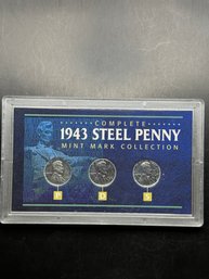 American Coin Treasures Complete 1943 Steel Penny Mint Mark Collection