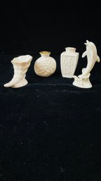 Lot Of 4 Small Lenox Vases And Figurines