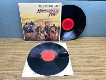WILLIE NELSON & FAMILY. HONEYSUCKLE ROSE ON 1980 Columbia Records Stereo. Double LP Record.