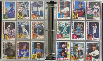 HUGE Binder Full Of 1984 Topps Baseball Cards