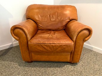 Leather Chair And Ottoman