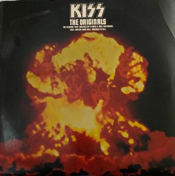KISS -  THE ORIGINALS -  3LPs, 1976 NBLP 7032- VINYL -  RARE - Sticker, Cards, & Booklet