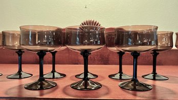 Collection Of 11 Lenox Espresso Brown Champagne Glasses
