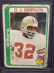 1978 Topps O.J. Simpson - K