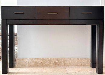 A Modern Console In Sleek Walnut By West Elm