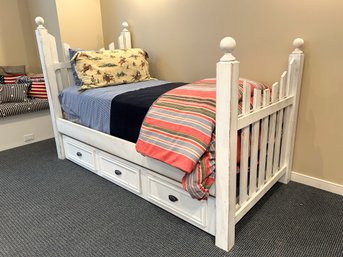 Picket Fence Twin Bed With Trundle (1 Of 2)