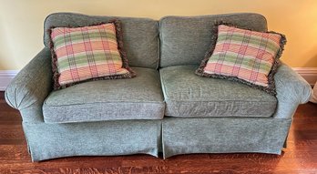 Kravet Furniture Full Size Sofa Bed With 2 Throw Pillows