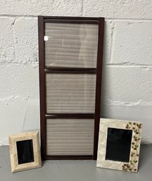 Specialty Photo Frames - Extra Large Wood, Marble And Abalone