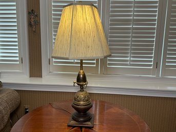 Antique Sailing Ship Brass Part Made Into A Lamp