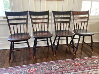 Set Of New England Windsor Chairs