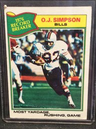 1977 Topps O.J. Simpson Record Breaker - K