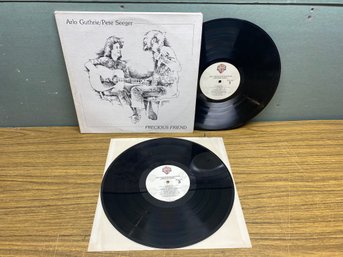 ARLO GUTHRIE/PETE SEEGER. PRECIOUS FRIEND On 1982 Warner Bros Records. Double LP Record.
