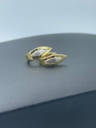 Unique & Beautiful Diamond & 14k Multi Colored Gold Snap Hoop Style Earrings