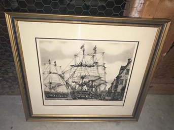 Vintage Alan Gaines Signed/numbered Etching- Collector's Guild Certification
