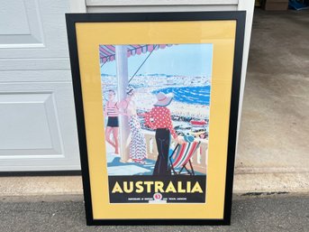 Australia Poster In Frame