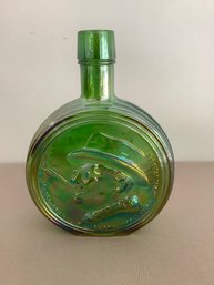 Franklin Delano Roosevelt Carnival Glass Bottle