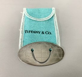 Tiffany & Co. Sterling Silver World Book Mark With Pouch