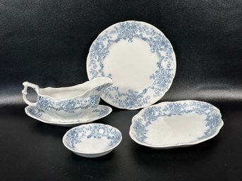 A Small Assortment Of Fine China By W.H. Grindley & Co., Antique Blue Pattern