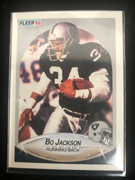 1990 Fleer Bo Jackson Los Angeles Raiders